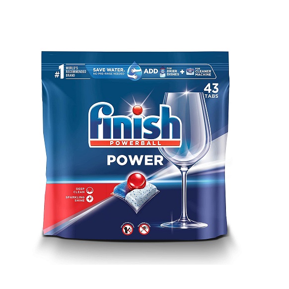 Finish Power - 43ct - Dishwasher Detergent - Powerball - Dishwashing Tablets - Dish Tabs, Now Only $11.15