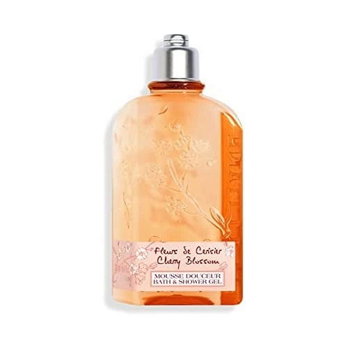 L'Occitane Comforting & Nourishing Cherry Blossom Shower Gel 8.4 fl. Oz: Fruity and Floral Aroma, Infused With Cherry Blossom Extract, Cleansing, List Price is $24, Now Only $16.99