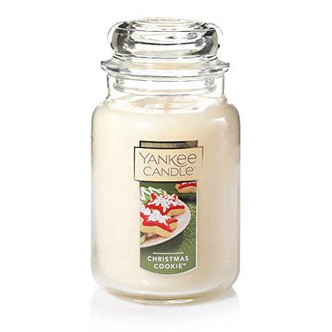 Yankee Candle Christmas Cookie Scented, Classic 22oz Large Jar Single Wick Candle, Over 110 Hours of Burn Time Christmas Cookie Classic Large Jar, List Price is $30.99, Now Only $14.75