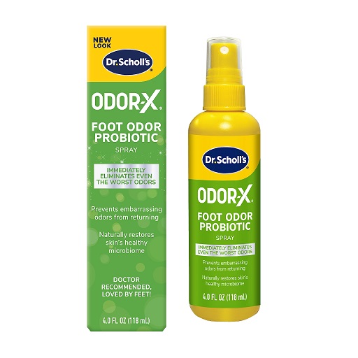 Dr. Scholl's ODOR-X FOOT ODOR PROBIOTIC SPRAY, 4 oz // Immediately Eliminates The Worst Odors - Prevents Embarrasing Odors From Returning - Restores Skin's Microbiome, Now Only $7.22