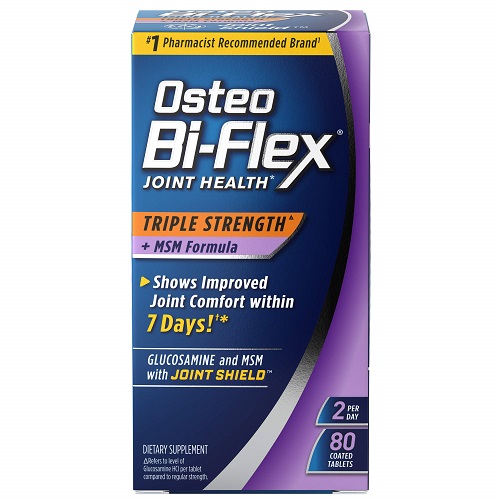 Osteo Bi-Flex Triple Strength(5) with MSM, Glucosamine Joint Health Supplement, Coated Tablets, 80 Count 80 Count (Pack of 1), List Price is $33.78, Now Only $15.54 for 2
