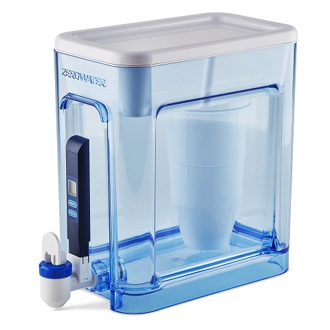 ZeroWater 22 Cup Ready-Read 5-Stage Water Filter Dispenser, NSF Certified to Reduce Lead and PFOA/PFOS, Instant TDS Read Out 22-Cup Dispenser, List Price is $34.99, Now Only $19.99