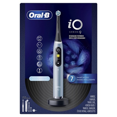 PrimeDay特价还在！ Oral-B 旗舰 款iO9系列声波充电式智能电动牙刷，带4个牙刷头，原价$299.99，现点击coupon后仅售$199.99，免运费！三色可选！