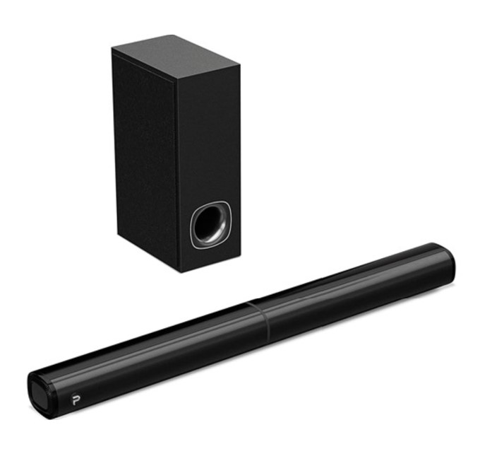 Pheanoo D5 2.1ch Soundbar with Wired Subwoofer, HDMI(ARC)/Bluetooth 5.0/Optical/AUX Connectivity