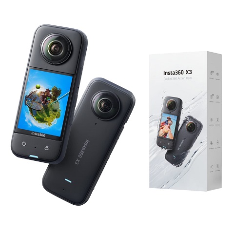 户外Vlog必备！Insta360影石  X3 全景360°  防抖防水 运动 相机，原价$426.99，现仅售$399.99，免运费！
