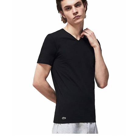Lacoste Men's Essentials 3 Pack 100% Cotton Regular Fit V-Neck T-Shirts, List Price is $42.5, Now Only $20.99, You Save $21.51