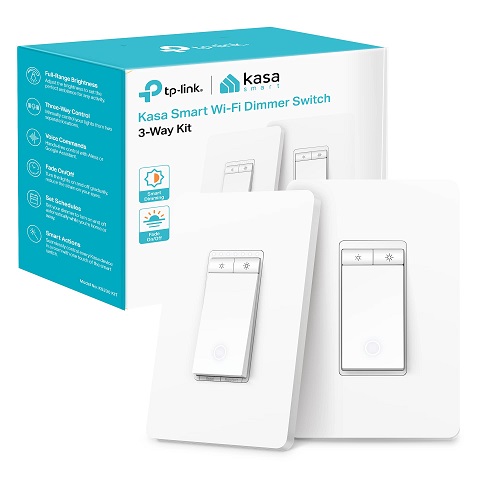 Kasa Smart 3 Way Dimmer Switch KIT, Dimmable Light Switch Compatible with Alexa, Google Assistant and SmartThings, Neutral Wire Needed, 2.4GHz, ETL Certified, (KS230 KIT v2), Only $32.43