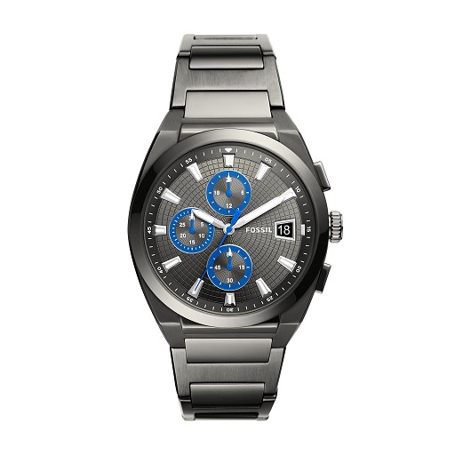 Fossil Everett FS5830 Men's Watch with Stainless Steel or Leather Band Smoke, List Price is $190, Now Only $88.29, You Save $101.71