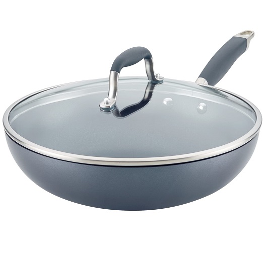 Anolon Advanced Home Hard-Anodized Nonstick Ultimate Pan/Saute Pan, 12-Inch (Moonstone), List Price is $59.99, Now Only $39.99, You Save $20