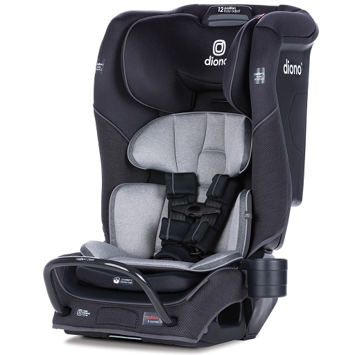 Diono Radian 3QX 4-in-1 Rear & Forward Facing Convertible Car Seat, Safe+ Engineering 3 Stage Infant Protection, 10 Years 1 Car Seat, Ultimate Protection, Slim Fit 3 Across,  Only $224.99