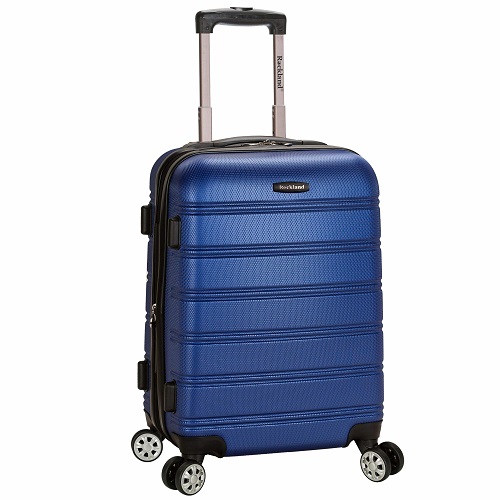 Rockland Melbourne Hardside Expandable Spinner Wheel Luggage, Blue, Carry-On 20-Inch 20 inches Blue, List Price is $120, Now Only $39.99