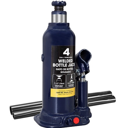 BIG RED 4 Ton (8,000 LBs) Torin Welded Hydraulic Car Bottle Jack for Auto Repair and House Lift, Blue, AT90403UR vertical 4 Ton BLUE, List Price is $25.74, Now Only $18.79
