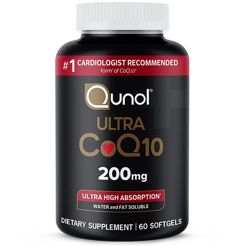 Qunol CoQ10 200mg Softgels, Ultra CoQ10 - Ultra High Absorption Coenzyme Q10 Supplements - Antioxidant Supplement for Vascular and Heart Health & Energy Production 60 Count,Only $15.44