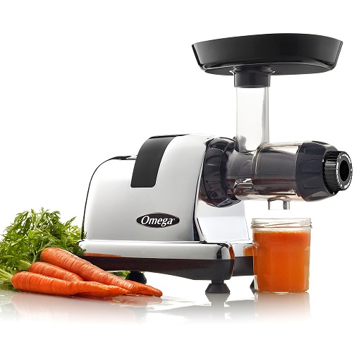 Omega J8006HDC Cold Press Juicer Machine, Vegetable and Fruit Juice Extractor and Nutrition System, Triple-Stage Slow Masticating Juicer, 200 W, Chrome,  Only $204.86