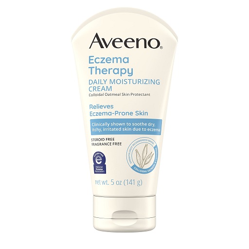 Aveeno Eczema Therapy Daily Moisturizing Body Cream for Sensitive Skin, Soothing Eczema Relief Cream, Colloidal Oatmeal & Ceramide for Dry & Itchy Skin, Steroid- & Fragrance-Free, 5 oz,   Only $8.99