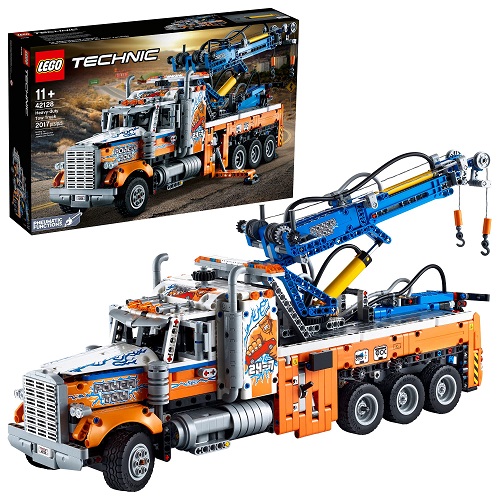 LEGO Technic Heavy-Duty Tow Truck 42128 with Crane Toy Model Building Set, Engineering for Kids Series Frustration-Free Packaging, List Price is $159.99, Now Only $149.99, You Save $10