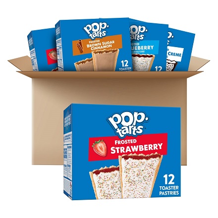 Pop-Tarts Toaster Pastries, Breakfast Foods, Kids Snacks, Variety Pack (5 Boxes, 60 Pop-Tarts) Variety Pack 5 Boxes (12ct Box), List Price is $23.59, Now Only $8.99