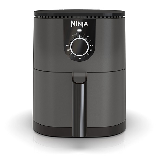 Ninja AF080 Mini Air Fryer, 2 Quarts Capacity, Compact, Nonstick, with Quick Set Timer, Grey 2-Quarts, List Price is $79.99, Now Only $39.99, You Save $40