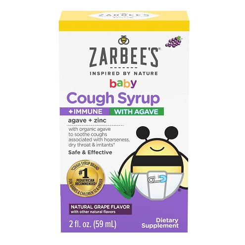 史低价！Zarbee's  幼儿 止咳糖浆，葡萄味，2 oz，原价$8.48，现仅售$3.84，免运费！