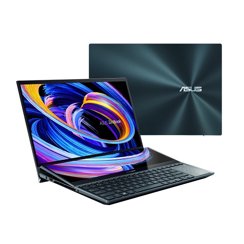 ASUS ZenBook Pro Duo 15 UX582 Laptop, 15.6” OLED 4K Touch Display, i7-12700H, 16GB, 1TB, GeForce RTX 3070 Ti, ScreenPad Plus, Windows 11 Home, Celestial Blue, UX582ZW-AB76T i7-12700H | RTX 3070Ti