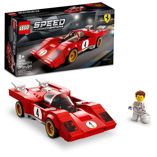 LEGO Speed Champions 1970 Ferrari 512 M 76906 Building Set - Sports Red Race Car Toy, Collectible Model Building Set with Racing Driver Minifigure,  Only $15.99