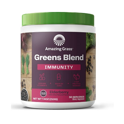 史低价！Amazing Grass 有机果蔬营养粉，添加消化酶和益生元，30份，原价$24.56，现仅售$9.02 ，免运费。