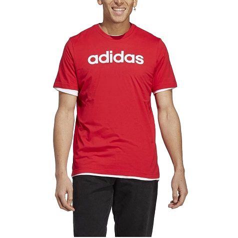 adidas Men's Essentials Single Jersey Linear Embroidered Logo T-Shirt, List Price is $30, Now Only $10.10