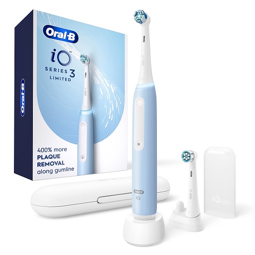 Oral-B 欧乐-B iO3 电动牙刷，包括2个牙刷头，原价$99.99，现点击coupon后仅售$54.99 ，免运费！三色可选！