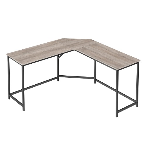 VASAGLE L-Shaped Computer Desk, Industrial Workstation for Home Office Study Writing and Gaming, Space-Saving, Easy Assembly, 58.7”D x 58.7”W, Greige, List Price is $115.99, Now Only $64.99