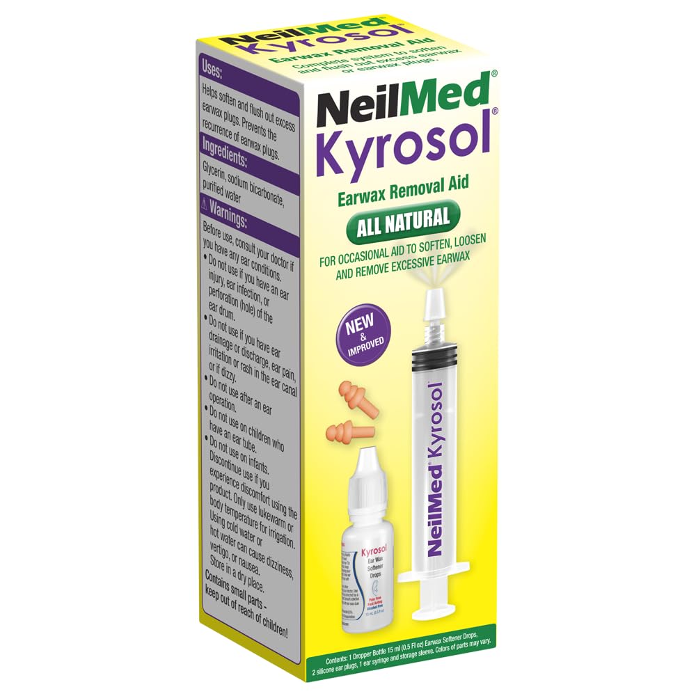 SQUIP NeilMed Kyrosol All-Natural Earwax Removal Aid, Original Version, List Price is $12.95, Now Only $3.65