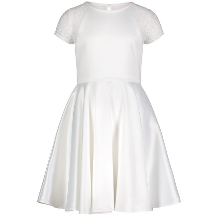 Calvin Klein Girls' Sleeveless Party Dress, Fit and Flare Silhouette, Round Neckline & Back Zip Closure, List Price is $44.00, Now Only $8.57