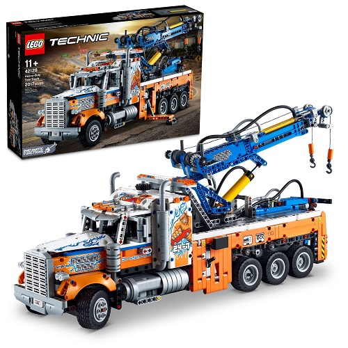 LEGO Technic Heavy-Duty Tow Truck 42128 with Crane Toy Model Building Set, Engineering for Kids Series Standard Packaging, List Price is $159.99, Now Only $141.99