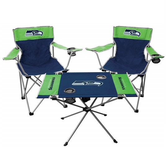 史低价！Rawlings NFL Tailgate 尾门派对 可折桌座椅 三件套，原价$79.99，现仅售$49.98，免运费！不同球队可选！