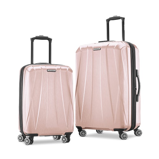 Samsonite Centric 2 Hardside Expandable Luggage with Spinner Wheels, Blossom Pink, 2-Piece Set (20/24), Only $137.79