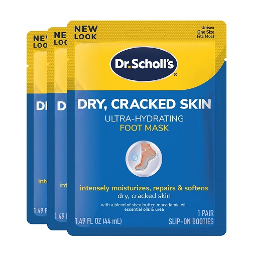 Dr. Scholl's Dry, Cracked Skin Ultra-Hydrating Foot Mask, Intensely Moisturizes Repairs and Softens Rough Dry Skin with Urea, 1 Pair, List Price is $10.49, Now Only $5.77