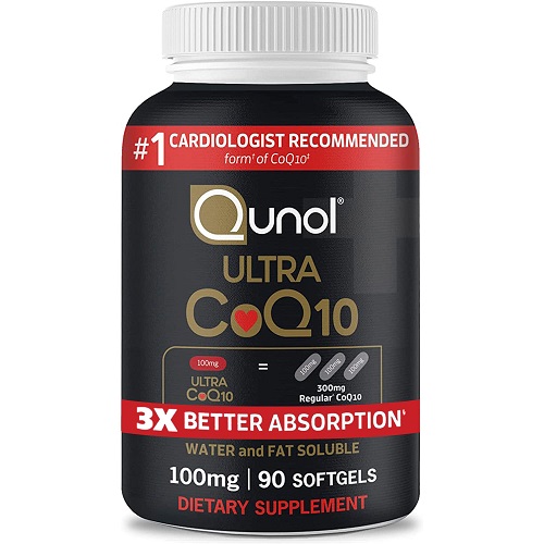 Qunol Ultra CoQ10 100mg Softgels, 3x Better Absorption, Antioxidant for Heart Health & Energy Production, Coenzyme Q10 Vitamins and Supplements, 3 Month Supply, 90 Count,  Now Only $13.50