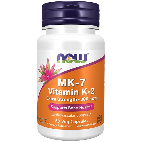 NOW Supplements, Vitamin K2 (MK-7) 300 mcg, Extra Strength, Supports Bone Health*, 60 Veg Capsules, List Price is $34.99, Now Only $14.77