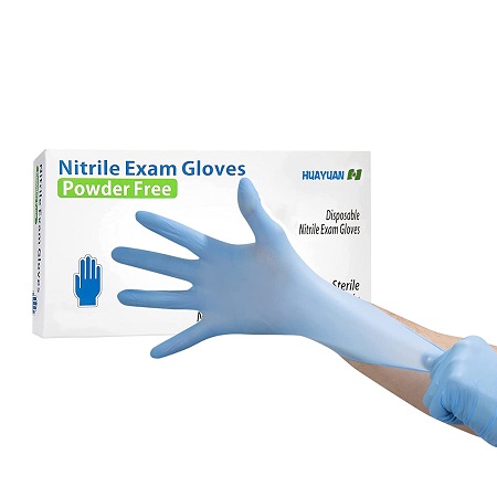 Circlecare Powder-Free Nitrile Disposable Exam Gloves, Industrial Medical Examination, Latex Free Rubber, Non-Sterile, Food Safe, Textured Fingertips, Ultra-Strong, Pack of 100, Blue  Only $4.8