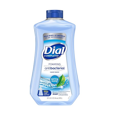 Dial Complete Antibacterial Foaming Hand Wash Refill, Spring Water, 32 Ounce, Only $3.98