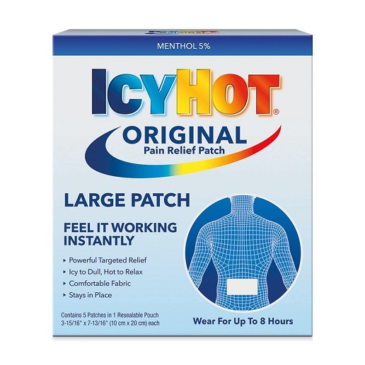 史低價！Icy Hot Medicated Patch 強效止痛膏藥貼，大號五貼裝，現僅售$5.94 ，免運費！