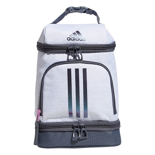 adidas Unisex Excel 2 Insulated Lunch Bag Jersey White/Shadow Chrome/Onix Grey One Size, List Price is $32, Now Only $10.40