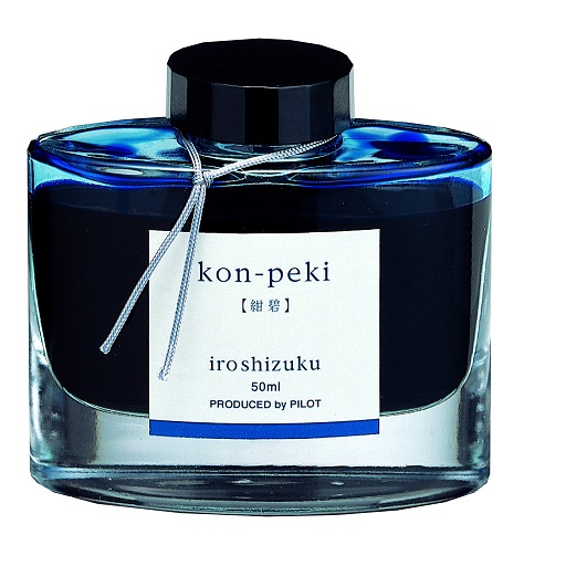 Pilot Iroshizuku Fountain Pen Ink - 50 ml Bottle - Kon-Peki Deep Azure Blue (Japan Import) 1 10.5 IN, Now Only $16.03