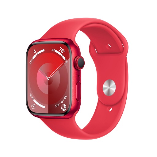 Apple Watch Series 9 [GPS 45mm] Smartwatch with (Product) RED Aluminum Case with (Product) RED Sport Band S/M. Fitness Tracker, Blood Oxygen & ECG Apps, Always-On Retina DisplayOnly $389.99