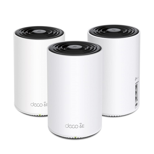 TP-Link Deco AXE5400 Tri-Band WiFi 6E Mesh System – Wi-Fi up to 7200 Sq.Ft, Best Mesh For Most People, Replaces WiFi Router and Extender, AI-Driven Mesh  3-Pack(Deco XE75)  Only $309.99