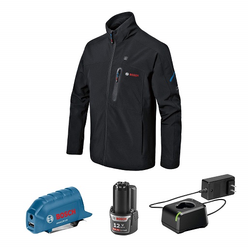 BOSCH GHJ12V-20MN12 12V Max Heated Jacket Kit with Portable Power Adapter，only $75.29