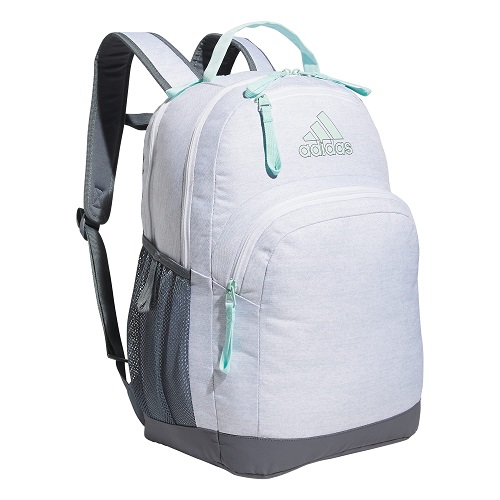 adidas Adaptive Backpack, Jersey White/Semi Flash Aqua Blue, One Size One Size Jersey White/Semi Flash Aqua Blue, List Price is $65, Now Only $19.5, You Save $45.5
