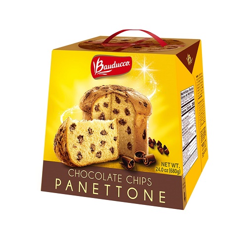 Bauducco Panettone with Chocolate Chips, Moist & Fresh, Traditional Italian Recipe, Italian Traditional Holiday Cake 24.0oz (Pack of 1) Chocolate Chip 1.50 Pound (Pack of 1), Now Only $7.99