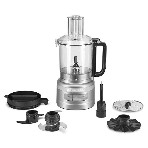 KitchenAid 9 Cup Food Processor - KFP0921 Contour Silver 9 Cup W/ Whisk Processor, List Price is $149.99, Now Only $74.99, You Save $75