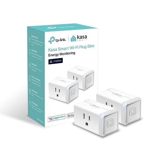 Kasa Matter Smart Plug w/ Energy Monitoring, Compact Design, 15A/1800W Max, Super Easy Setup, Works with Apple Home, Alexa & Google Home, UL Certified, KP125M (2-Pack),  Only $22.95