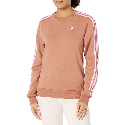 adidas Women's Essentials 3-Stripes Fleece Sweatshirt, List Price is $55, Now Only $12.79, You Save $42.21